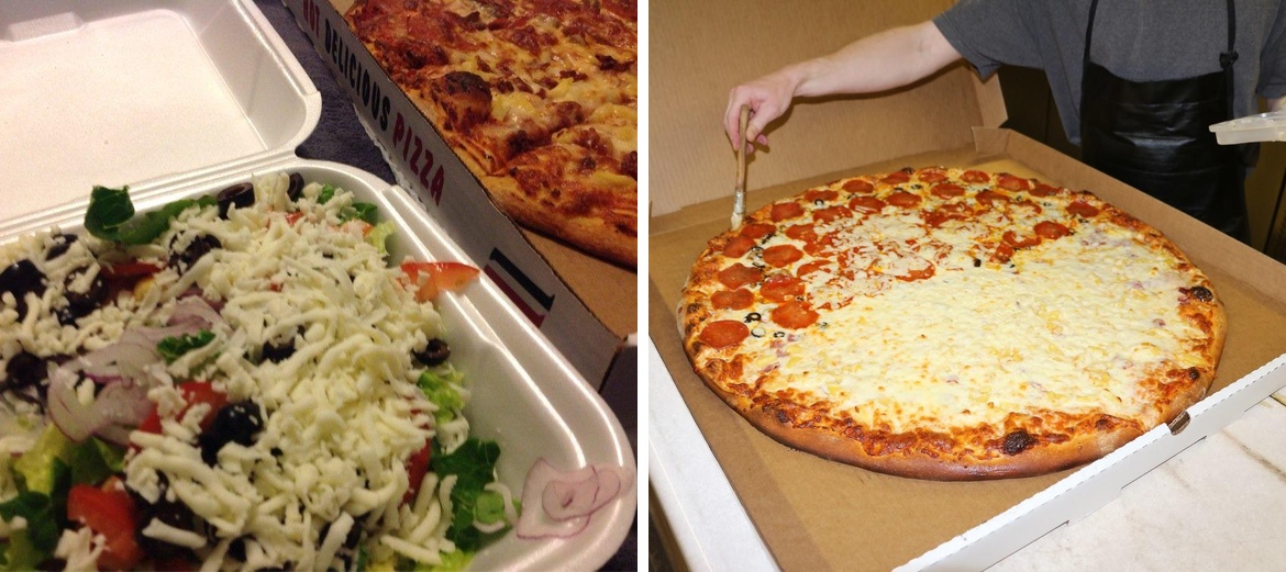 Giant Manhattan Pizza Menu