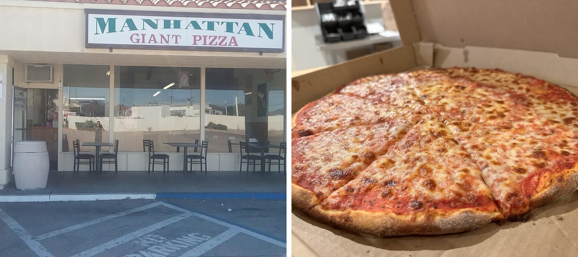 Giant Manhattan Pizza Menu